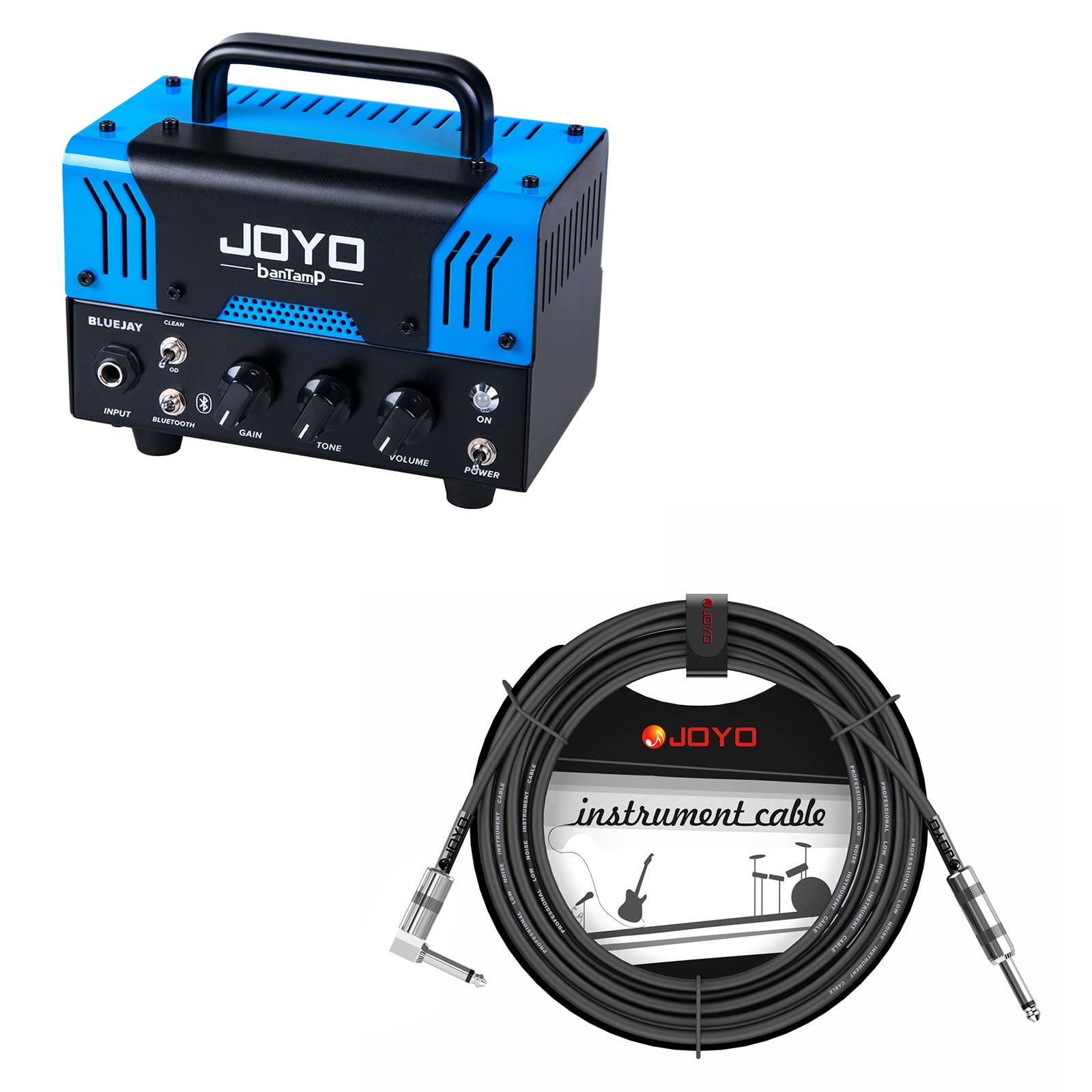 Amazon.com: JOYO Bluejay Tube Amp Head Bundle with CM-12 Mono